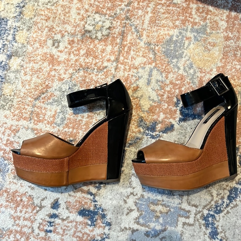 Cute multicolor wedge heels